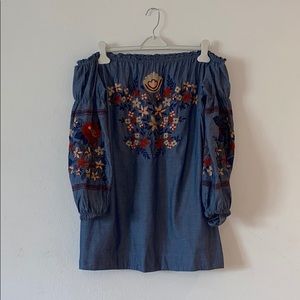 Free People Embroidered Dress
